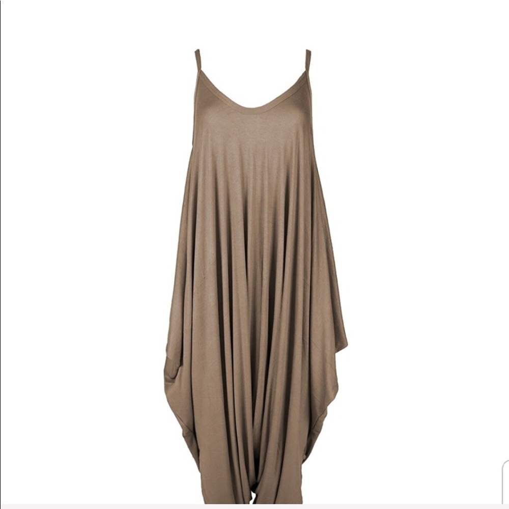 Bronze Harem Jumper w/ Pockets - Picture 5 of 5